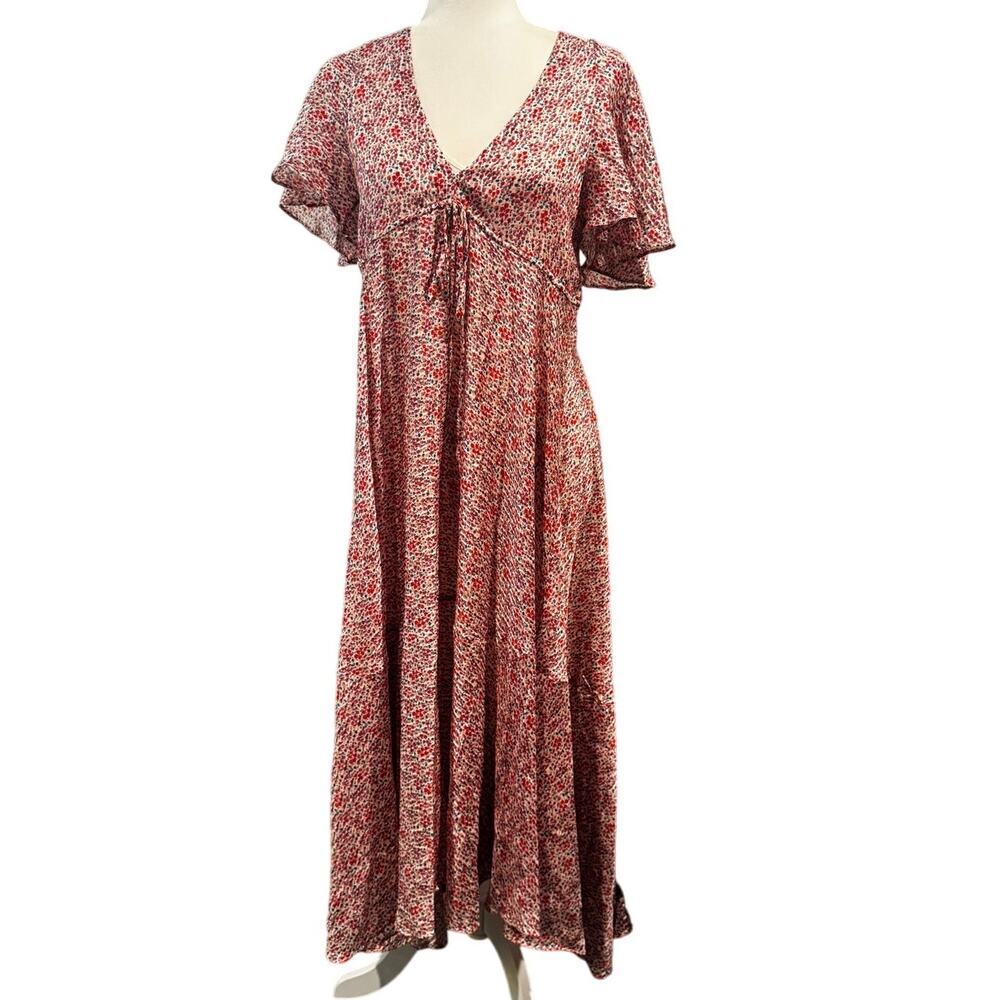 HATCH Margarette Maternity Dress Bittersweet Print Cotton Silk Blend NWT Size 0